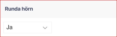 Klistermärke Runda Hörn